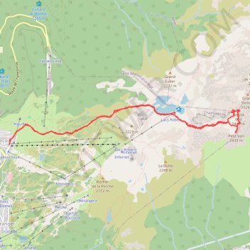 Itinéraire Les Vans, distance, dénivelé, altitude, carte, profil, trace GPS