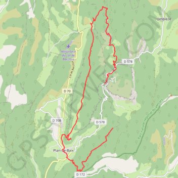 Itinéraire La Haute Gervanne, distance, dénivelé, altitude, carte, profil, trace GPS
