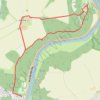 Itinéraire HASTIERE-Le paradis des chevaux ( par Waulsort ), distance, dénivelé, altitude, carte, profil, trace GPS