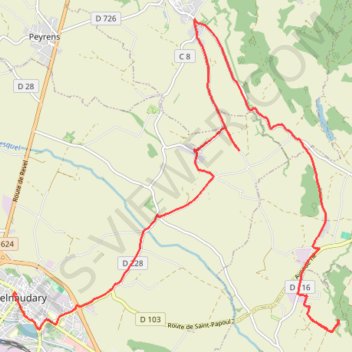 Itinéraire Bassens, distance, dénivelé, altitude, carte, profil, trace GPS