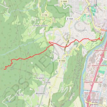 Itinéraire Rocher du Châtelard - La Lune, distance, dénivelé, altitude, carte, profil, trace GPS