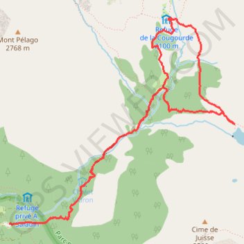 Itinéraire lac_de_trecolpas, distance, dénivelé, altitude, carte, profil, trace GPS