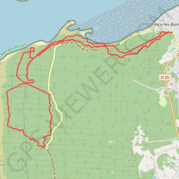 Itinéraire Boucle VTT dans la forêt de la Coubre, distance, dénivelé, altitude, carte, profil, trace GPS