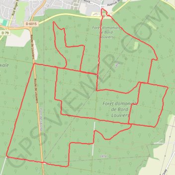 Itinéraire 2 boucles en forêt de Bord, distance, dénivelé, altitude, carte, profil, trace GPS