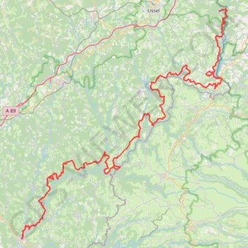 Itinéraire lddveb, distance, dénivelé, altitude, carte, profil, trace GPS