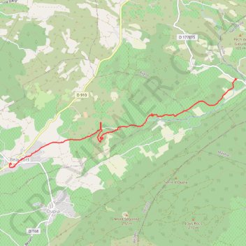Itinéraire Les Camins à Beaufort, distance, dénivelé, altitude, carte, profil, trace GPS