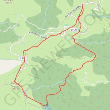 Itinéraire Bout de Touron par la cabane des Gardes, distance, dénivelé, altitude, carte, profil, trace GPS
