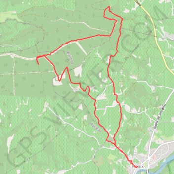 Itinéraire Roaix-Combe du Bon Poirier, distance, dénivelé, altitude, carte, profil, trace GPS