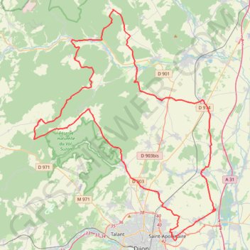 Itinéraire St_Appo, distance, dénivelé, altitude, carte, profil, trace GPS