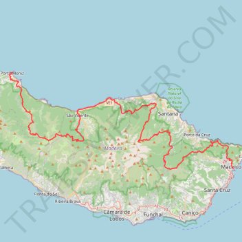 Itinéraire MIUT® - Madeira Island Ultra-Trail® 2025 - MIUT 115, distance, dénivelé, altitude, carte, profil, trace GPS