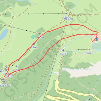 Itinéraire Alpage et lac de l'Airon, distance, dénivelé, altitude, carte, profil, trace GPS
