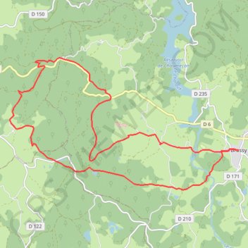 Itinéraire Brassy - Sommee - Brassy, distance, dénivelé, altitude, carte, profil, trace GPS