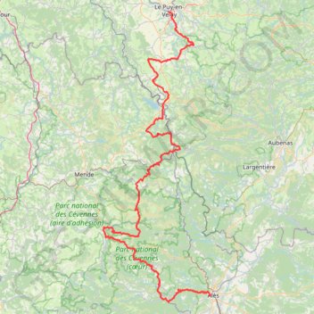 Itinéraire GR70 - 13 étapes, distance, dénivelé, altitude, carte, profil, trace GPS