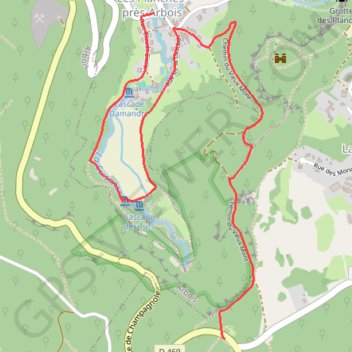 Itinéraire Planche_d'arbois_, distance, dénivelé, altitude, carte, profil, trace GPS