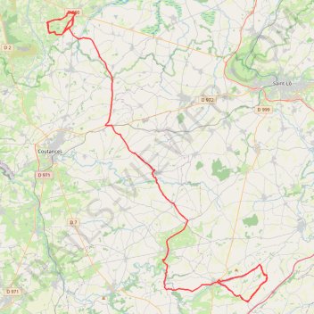 Itinéraire TM2027 ET2 Periers Vers Percy-25394288, distance, dénivelé, altitude, carte, profil, trace GPS