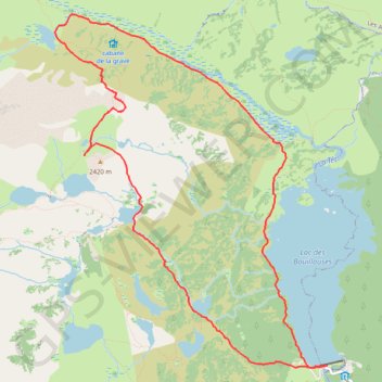 Itinéraire Racou dougne, distance, dénivelé, altitude, carte, profil, trace GPS