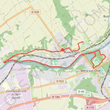 Itinéraire Randonnée du 20 septembre 2020 Auvers-sur-Oise, distance, dénivelé, altitude, carte, profil, trace GPS