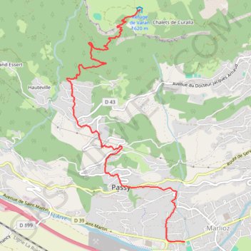Itinéraire Montée Chalets de Varan, distance, dénivelé, altitude, carte, profil, trace GPS