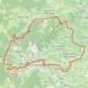 Itinéraire Transbeaujolaise 2015 45km-D+1100, distance, dénivelé, altitude, carte, profil, trace GPS