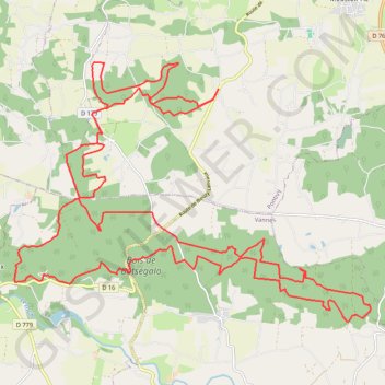 Itinéraire Rando Kerhero, distance, dénivelé, altitude, carte, profil, trace GPS