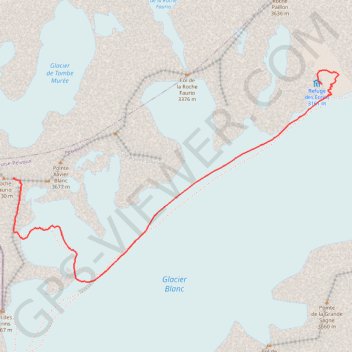 Itinéraire Roche Faurio, distance, dénivelé, altitude, carte, profil, trace GPS