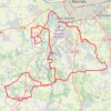 Itinéraire parcours 6 (90.85km), distance, dénivelé, altitude, carte, profil, trace GPS