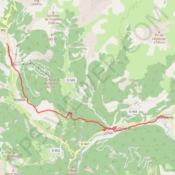 Itinéraire GR5 J3 Brunissard-VilleVieille-18679121, distance, dénivelé, altitude, carte, profil, trace GPS