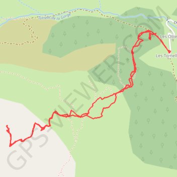 Itinéraire La Gardette depuis les Goumiers, distance, dénivelé, altitude, carte, profil, trace GPS