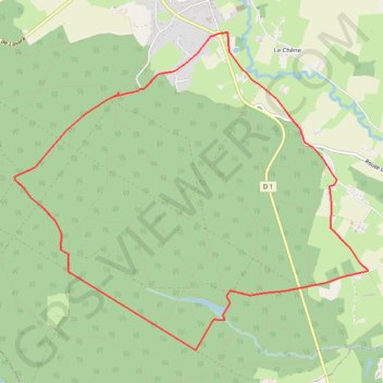 Itinéraire Rando forêt de Vibraye, distance, dénivelé, altitude, carte, profil, trace GPS