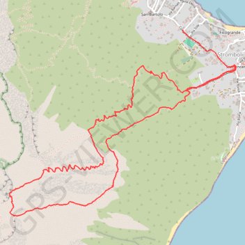Itinéraire Terdav - Eoliennes - J4 - Ascension du Stromboli, distance, dénivelé, altitude, carte, profil, trace GPS