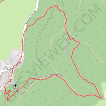 Itinéraire La Balme-les-Grottes et alentours, distance, dénivelé, altitude, carte, profil, trace GPS