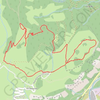 Itinéraire RSPG Raquette la Croix de Sullite, distance, dénivelé, altitude, carte, profil, trace GPS