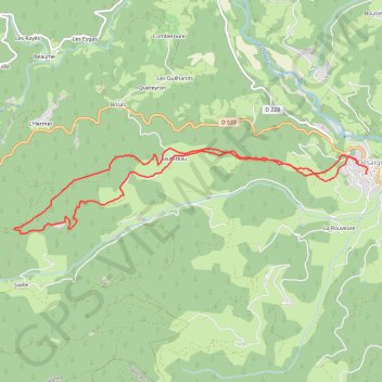 Itinéraire Randonnee desaignes, distance, dénivelé, altitude, carte, profil, trace GPS