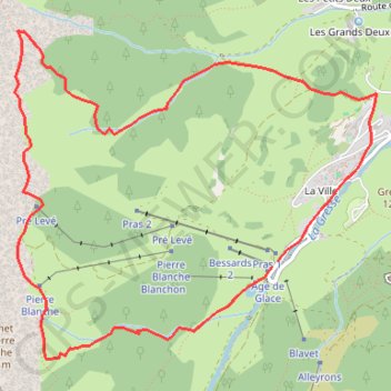 Itinéraire Balade au-dessus de Gresse-en-Vercors, distance, dénivelé, altitude, carte, profil, trace GPS