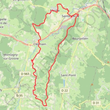 Itinéraire La Ferdière - Brandon, distance, dénivelé, altitude, carte, profil, trace GPS