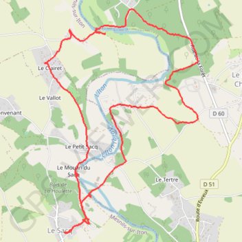 Itinéraire Circuit des moulins, distance, dénivelé, altitude, carte, profil, trace GPS