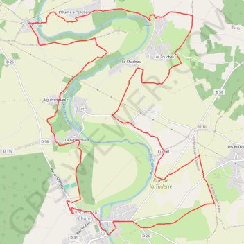 Itinéraire Condac Station Rejallent - Circuit VTT n°2 -21 kms, distance, dénivelé, altitude, carte, profil, trace GPS