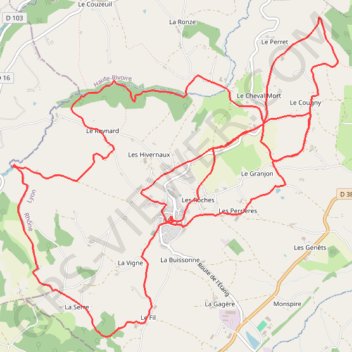 Itinéraire Meys, distance, dénivelé, altitude, carte, profil, trace GPS
