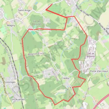 Itinéraire Rocher des communaux, distance, dénivelé, altitude, carte, profil, trace GPS