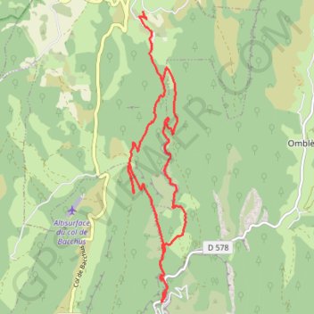 Itinéraire Gorges du Gueulard, distance, dénivelé, altitude, carte, profil, trace GPS