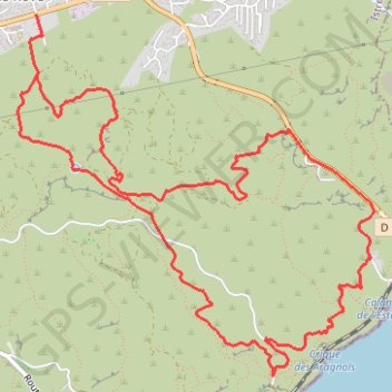 Itinéraire Fort de Figuerolles - Le Rove, distance, dénivelé, altitude, carte, profil, trace GPS