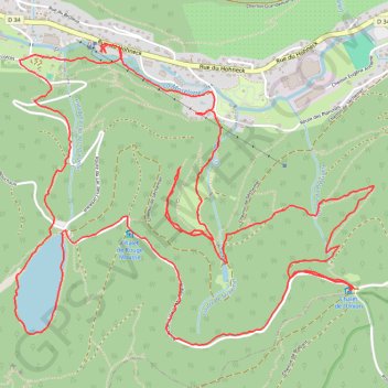 Itinéraire La bresse : lac des corbeaux - col de la vierge, distance, dénivelé, altitude, carte, profil, trace GPS