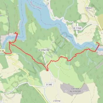 Itinéraire Passerelles himalayennes du Monteynard, distance, dénivelé, altitude, carte, profil, trace GPS