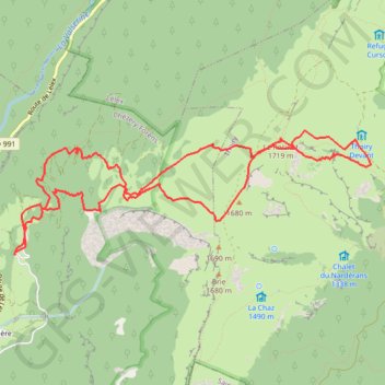 Itinéraire Reculet à partir de la rivière, distance, dénivelé, altitude, carte, profil, trace GPS