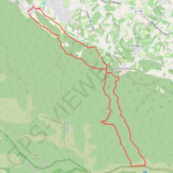 Itinéraire Luberon - Maubec - Sentier 6, distance, dénivelé, altitude, carte, profil, trace GPS