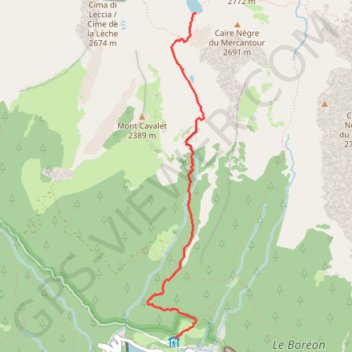 Itinéraire merlette - dormillouse, distance, dénivelé, altitude, carte, profil, trace GPS