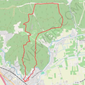 Itinéraire Piolenc et le massif d'Uchaux, distance, dénivelé, altitude, carte, profil, trace GPS