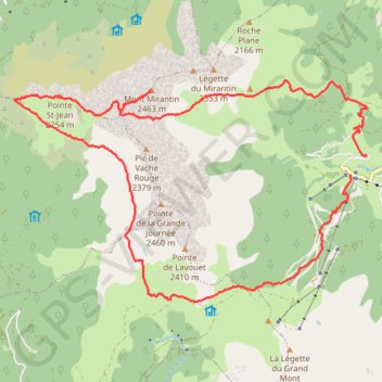 Itinéraire Mirantin en boucle, distance, dénivelé, altitude, carte, profil, trace GPS