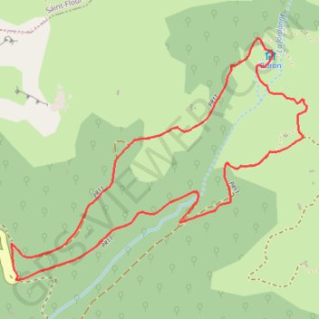 Itinéraire Les Sources de la Jordanne - Puy Mary Espace Trail, distance, dénivelé, altitude, carte, profil, trace GPS