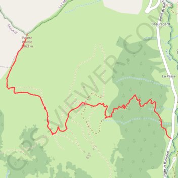 Itinéraire Pointe d'Uble, distance, dénivelé, altitude, carte, profil, trace GPS